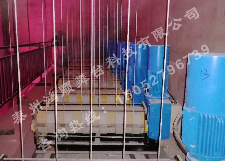 一字排繩卷筒電機(jī)安裝效果